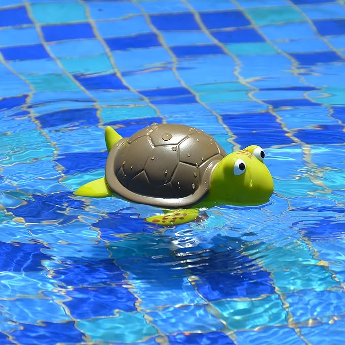 XY-WQ Turtle Chlorine Floater for 1" Tab ONLY, Mini Floating Pool Chlorine Dispenser