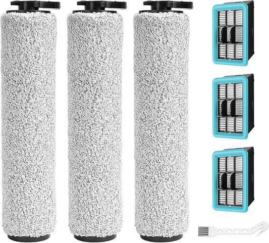3831 Replacement Brushes and Filters for Bissell Crosswave Hard Floor Expert Vacuum 3831 HF2 3845 3847 3848, for Bissell Crosswave Replacement Parts, Accessory Kit No. B0555, 1637755, 1632973
