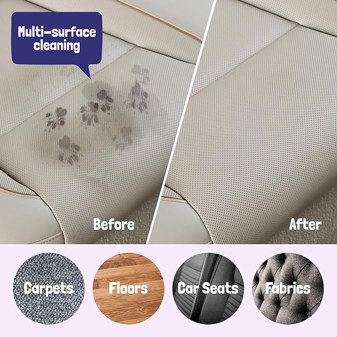 Sunny & Honey Pet Stain & Odor Miracle - Carpet Cleaner For New & Deep-set Messes - Enzyme Cleaner for Dog Urine & Cat Pee - Pet Stain Remover - Surface Odor Eliminator (128 fl oz, Light Lavender)