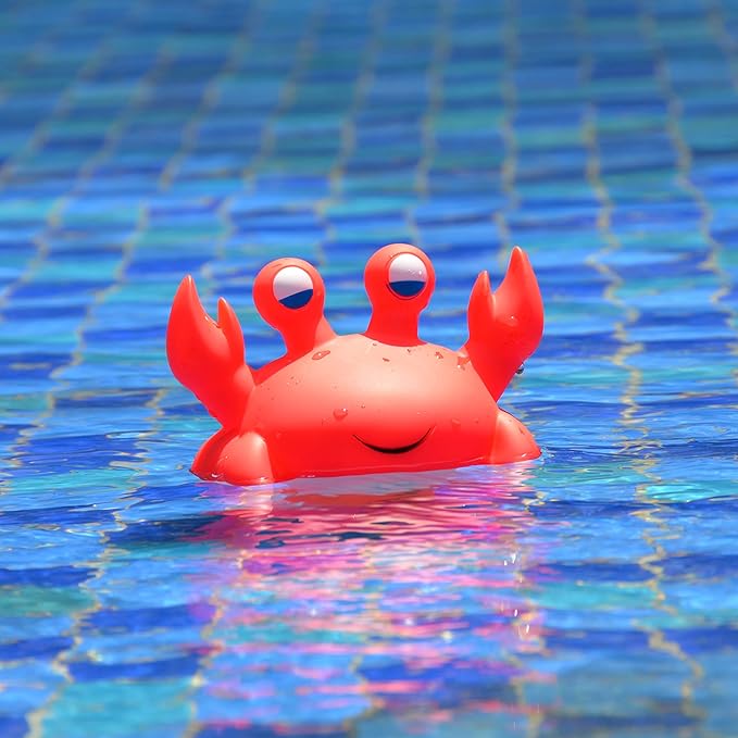 XY-WQ Crab Chlorine Floater for 1" Tab ONLY, Mini Floating Pool Chlorine Dispenser