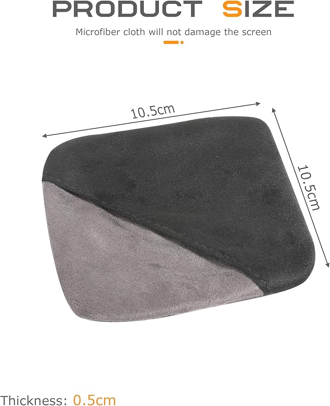 Car Screen Cleaner,Touch Screen Cleaner for Car,Car Accessories Car Screen Wipes,Foldable Car Screen Cleaner Cloth,Square Microfiber Auto Screen Cleaning Pad,Fit for Car Dashboard LCD Display