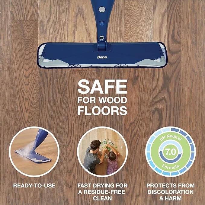 Bona Hardwood Floor Cleaner Refill - 128 fl oz - Lavender Thyme Scent - Residue-Free Floor Cleaning Solution Spray Mop and Spray Bottle Refill - For Wood Floors