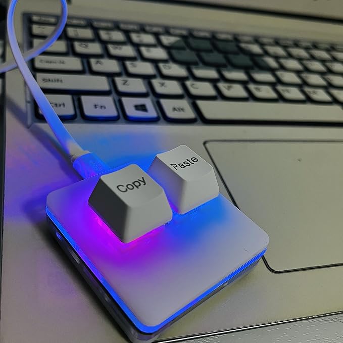Copy and Paste 2-Key Keyboard SAYO OSU Keypad Hotswap One Handed Mechanical Gaming Keyboard Cherry Switch RGB Backlit Mini USB Keypad for macros or Rhythm Games