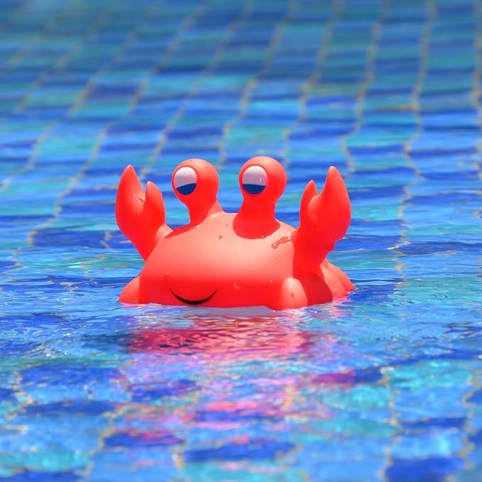 XY-WQ Crab Chlorine Floater for 1" Tab ONLY, Mini Floating Pool Chlorine Dispenser