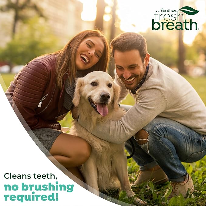 TropiClean Clean Teeth Gel for Dogs | Dog Dental Care | Dog Toothpaste | Breath Freshener | Easy Teeth Cleaning | Made in the USA | 2 oz
