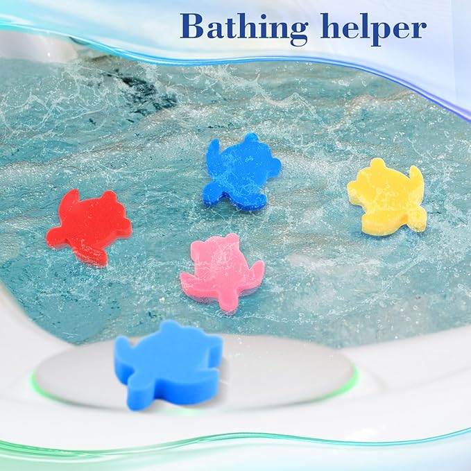 Boao 16 Pieces Oil Absorbing Sponge for Hot Tub Swimming Pool and Spa(Turtle,Multicolor)