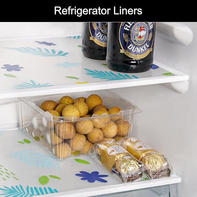 Cooyes Shelf Liner – Premium Non-Adhesive Cabinet & Drawer Liner for Kitchen – Waterproof Shelf Paper with Modern Pattern – Durable EVA Cabinet Mat – Easy to Cut （12" W x 240" L）