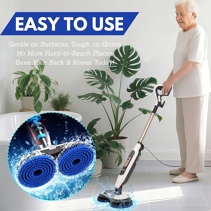 S7001 Upgraded Replacement Steam Mop Brush Head for Shark,S8201 S8001 S7000 S7201 S7000AMZ S7005 S7020 S7001C Scrubbing and Sanitizing Hard Floor Steam Mop Pads (2Blue)