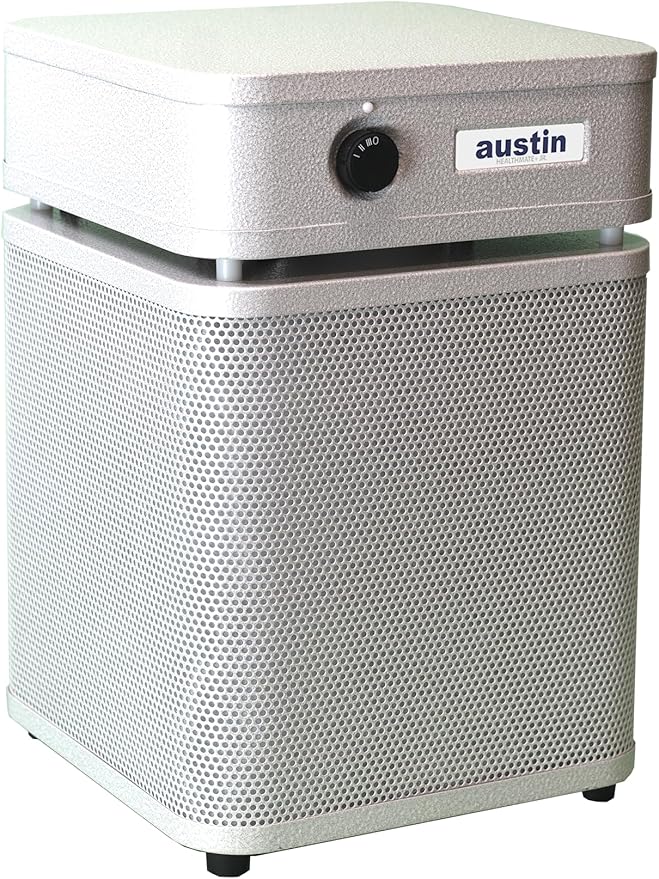 Austin Air HealthMate Plus Junior Air Purifier, White - Advanced 4- Stage Filtration Air Purifiers For Home with Activated Carbon & Zeolite - Ideal as Air Purifiers for Bedroom, Model A250