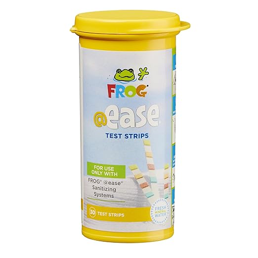 FROG @Ease Test Strips for Hot Tubs and Swim Spas - Test Strip with Out Indicator for FROG @Ease SmartChlor Cartridges, pH, Total Alkalinity and Total Hardness - 30 Test Strips