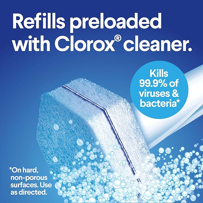 CLOROX ToiletWand Toilet Cleaner Refills, Toilet brush, Original, 20 Count (Pack of 4)