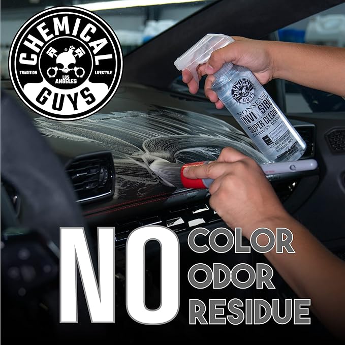 Chemical Guys Nonsense Colorless & Odorless All Surface Cleaner - Interior Cleaner, Safe for Vinyl, Rubber, Plastic, Carpet, and Upholstery, pH Balanced, Residue-Free, Unscented, 1 Gallon (128 fl oz)