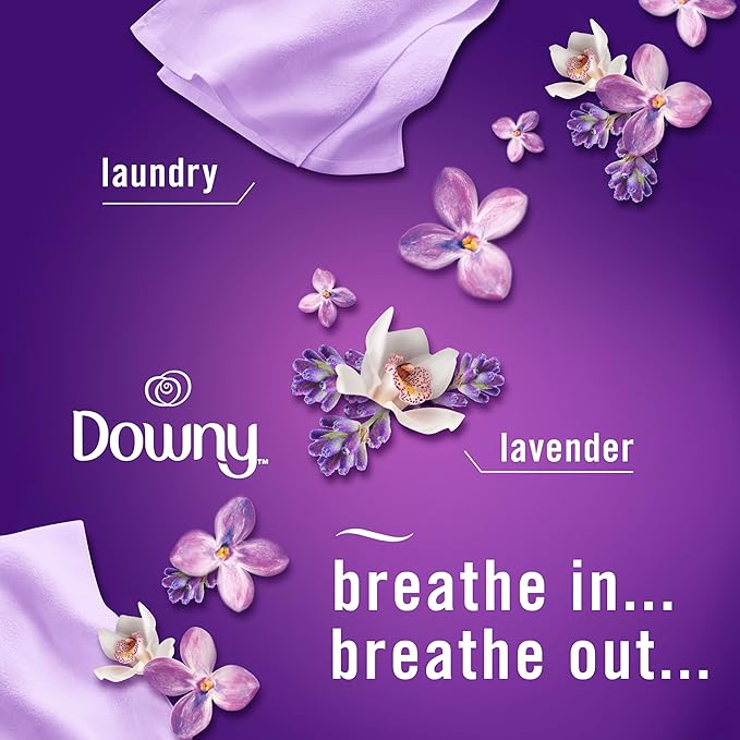 Febreze Fabric Spray & Carpet Heavy Duty Odor Fighter, Fabric Refresher, Multi-Use Deodorizer, Sneaker Balls Alternative, Couch & Linen Spray, Downy Calm & Rainforest Scents, 16.9oz, 2ct (1 of each)