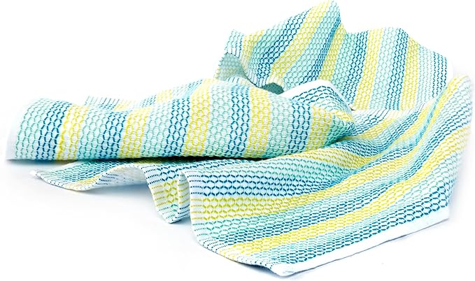 Full Circle Tidy 100% Organic Cotton Dish Cloths, Set of 3, Spring Green