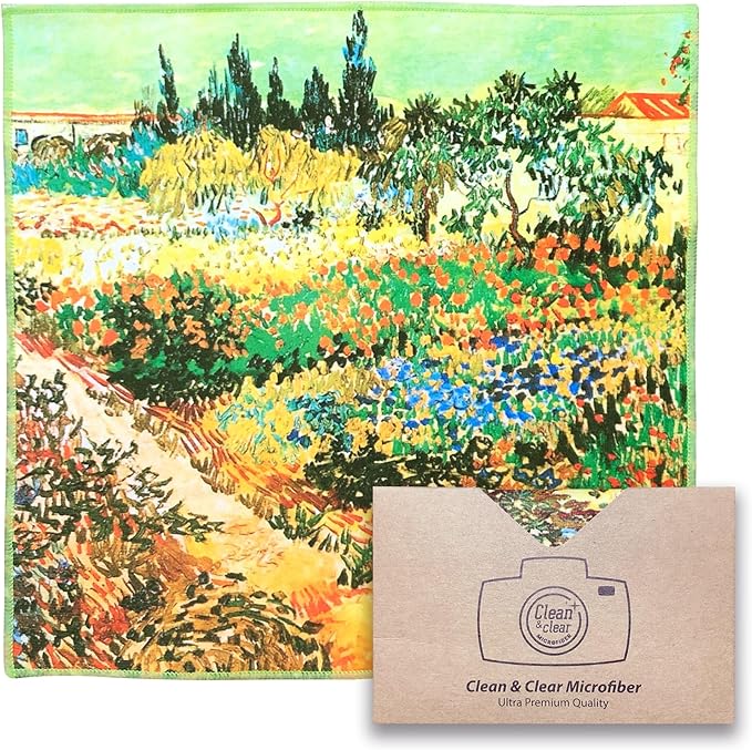 Large [5 Pack] Classic Art (The Garden at Arles) - Ultra Premium Quality Microfiber Cleaning Cloths (Best for Camera Lens, Glasses, Screens, and All Lens.) Microfiber Cloth