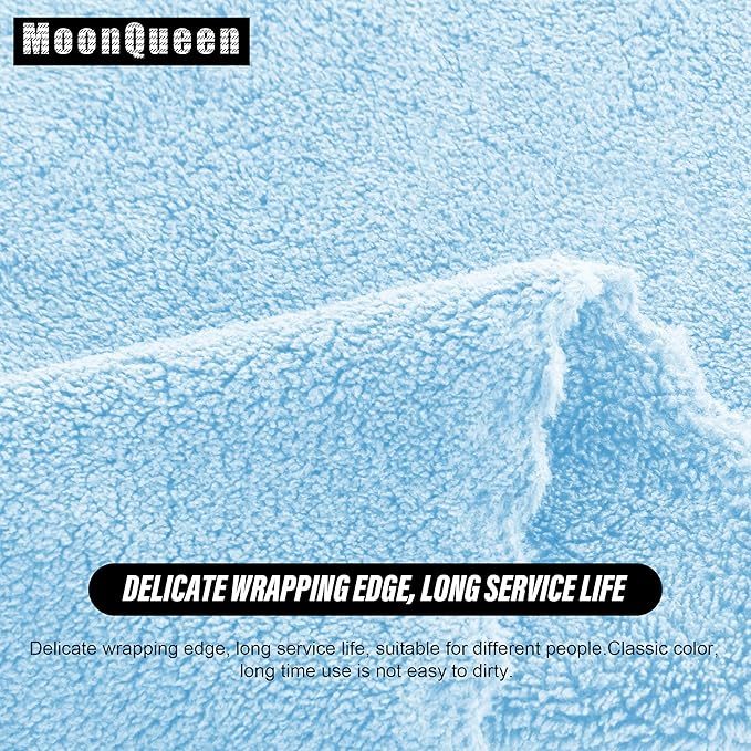 MOONQUEEN Ultra Soft Premium Washcloths Set - 12 x 12 inches - 24 Pack - Quick Drying - Highly Absorbent Coral Velvet Bathroom Wash Clothes - Use as Bath, Spa, Facial, Fingertip Towel (Aquamarine)