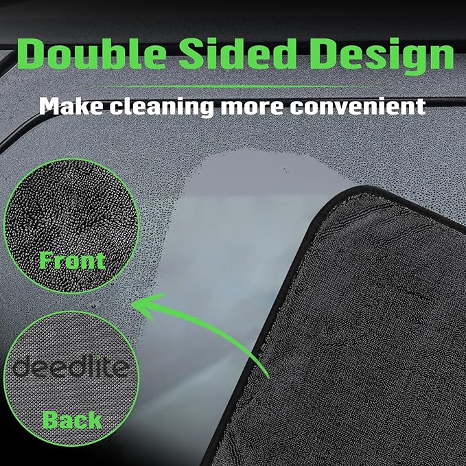Bath Wipes Shower Cleaning Cloths, Premium Car Drying Towel | Ultra Absorbent Twisted-Loop Design| Microfiber Towel for Car, Shower Cabin, Household