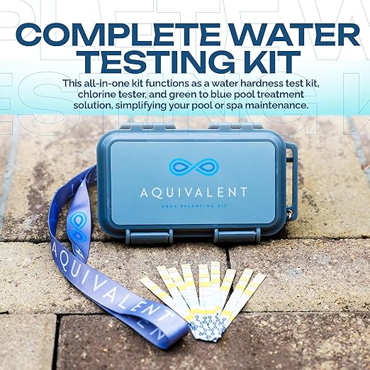 Advanced Pool & Hot Tub Test Strips with AI-Powered Mobile App - All-in-One Water Test Kit for Pools, Spas, and Above Ground Pool Accessories (Starter kit)
