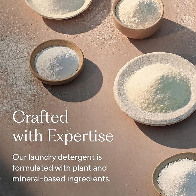 Branch Basics Laundry Detergent – 2 Pack, 4lbs per | Plant & Mineral-Based Formula | Lifts Stains & Removes Odor | Plastic-Free, Fragrance-Free & Safe for Sensitive Skin