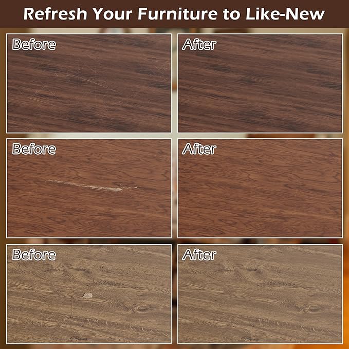 Oriflame Wood Furniture Markers Touch Up: 12-Color Wood Stain Pens Repair for Scratches/Stains in Floors/Table/Cabinets/Desks/Bedposts/Door(Hardwood/Laminate)