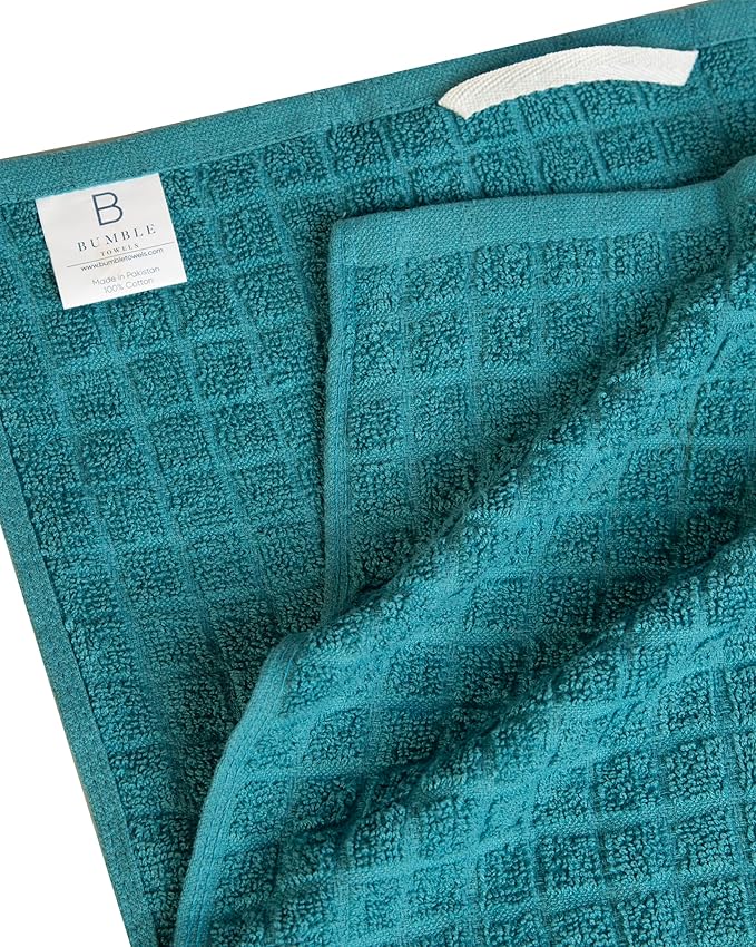 Premium Kitchen Towels (16”x 28”, 6 Pack) | Cotton Kitchen Hand Towels | Dish Towels | Kitchen Towels | Highly Absorbent Tea Towels Set | Aqua