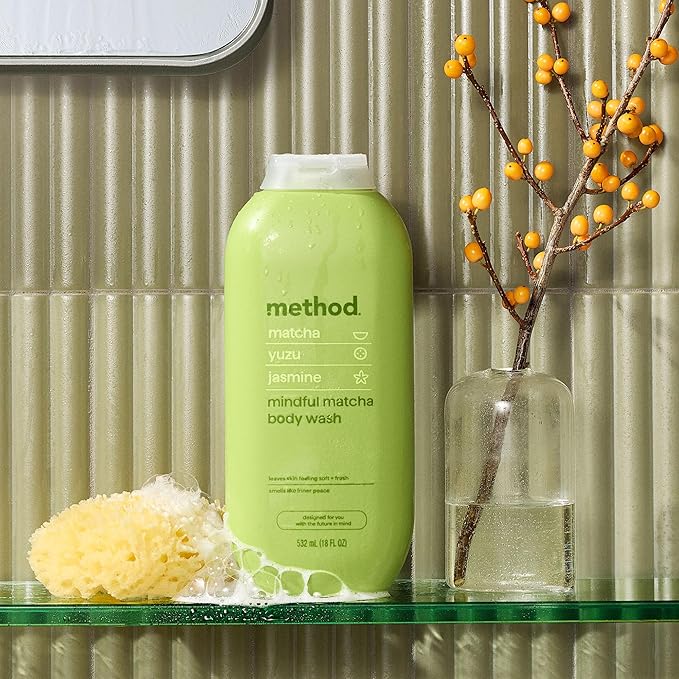 Method Body Wash, Mindful Matcha, Matcha + Yuzu + Jasmine notes, 18oz