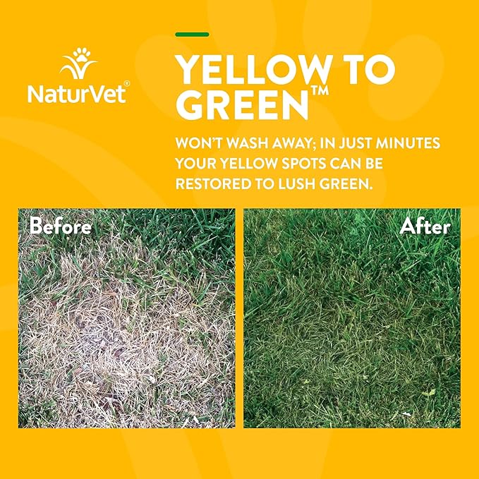 NaturVet Yellow to Green Lawn Pet Spot Remover Spray, 32-Ounce