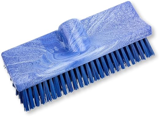 SPARTA 40423EC14 Plastic Floor Scrub Brush, Wall Brush, Equipment Brush With Nonabsorbent Bristles For Industrial Kitchens, Hospitals, Commercial Cleaning, 10 Inches, Blue