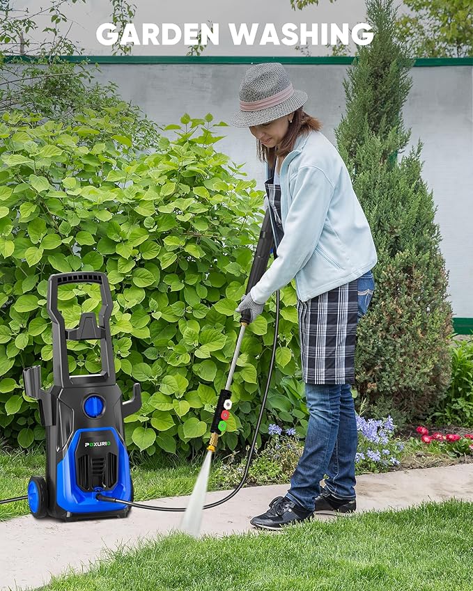 Electric Pressure Washer, 4000PSI 2.8 GPM Power Washer with Foam Cannon 35FT Hose Electric High Pressure Washer for Fences, Patios, Decks, Patios and Cars Powerwasher