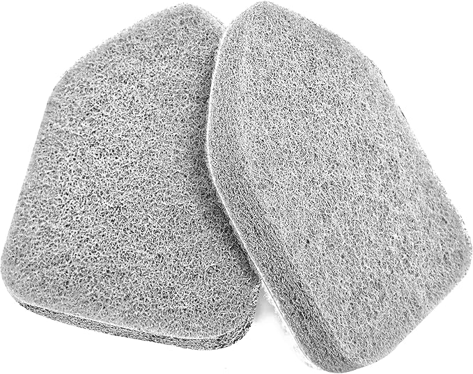 NEWE Shower Scrubber Refill Pads, Tub Tile Scrubber Replacement Head for Cleaning Bathroom Bathtub Sink Toilet (2pcs Scouring Pad)