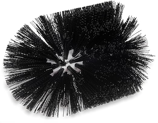 SPARTA Flo-Pac Plastic Floor Drain Brush, Drain Brush, Drain Cleaning Brush with Long Lasting Bristles for Cleaning, 6 Inches, Black, (Pack of 6)