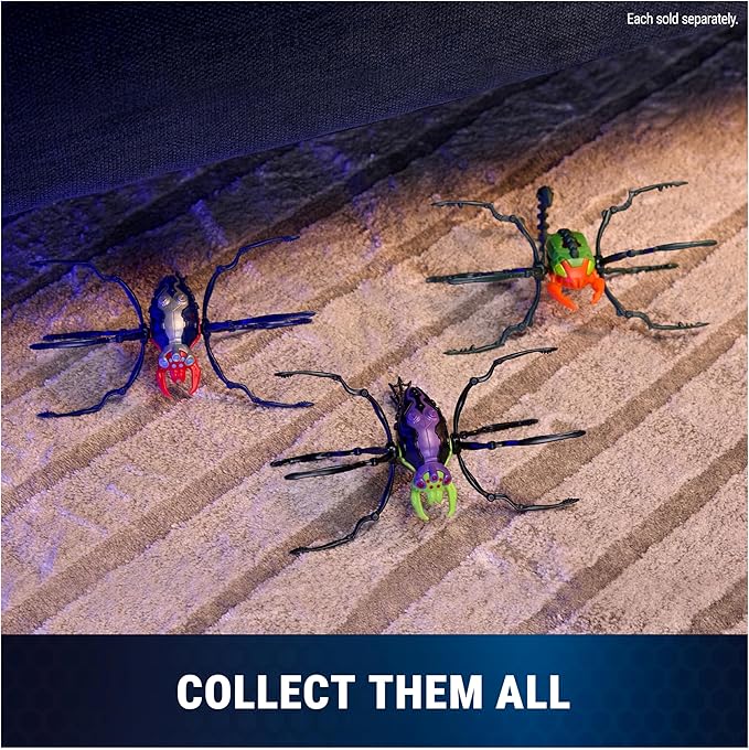 HEX Bots Skitter Bot Spider, Robotic Kids Toys with Insect-Like Movement for Indoor/Outdoor Play, Robot Toys for Boys & Girls Ages 4 & Up, Red