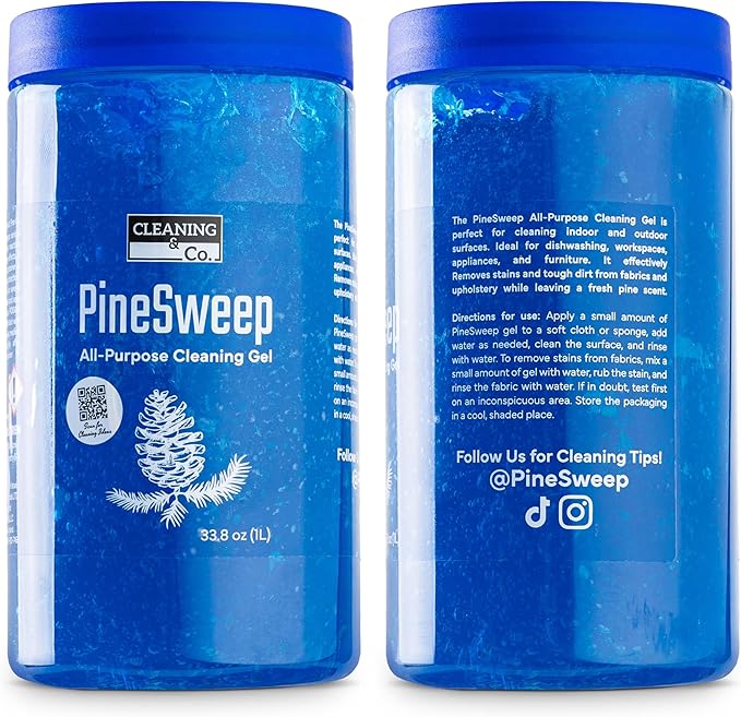 All-Purpose Cleaning Gel with Pine Oil – Multipurpose Household Cleaner for Bathroom, Kitchen, Floors, Laundry & More, 33.8 Fl Oz