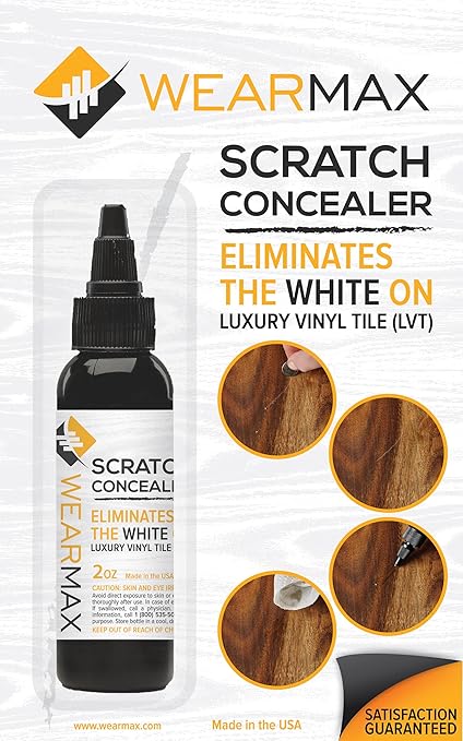 WearMax® Scratch Concealer for Luxury Vinyl Tile (LVT) Flooring - Scratch Repair Touch-up & Remover