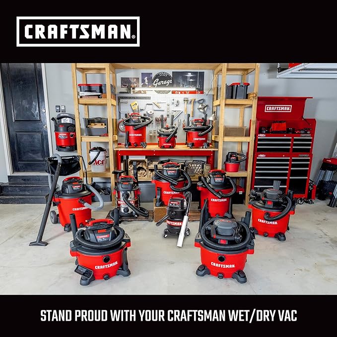 CRAFTSMAN CMXZVBE38621 2-1/2 in. Wet Nozzle Wet Dry Vac Attachment, Industrial-Grade Shop Vacuum Accessory for Cleaning Larger Liquid Messes, Fits 2-1/2 in. Hose Diameter