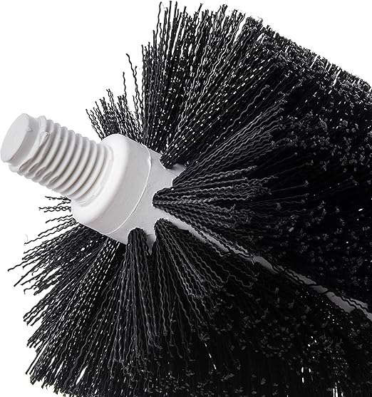 SPARTA Flo-Pac Plastic Floor Drain Brush, Drain Brush, Drain Cleaning Brush with Long Lasting Bristles for Cleaning, 6 Inches, Black, (Pack of 6)