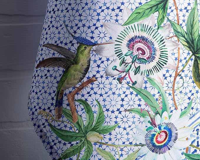 Maison d' Hermine Kitchen Towels Set of 3 100% Cotton 27.50" x 20" Reusable Cloth Tea Dish Towels Absorbent with Hanging Loop for Kitchen, Home, Dining, Cocktail Parties Spring/Summer (Passiflora)