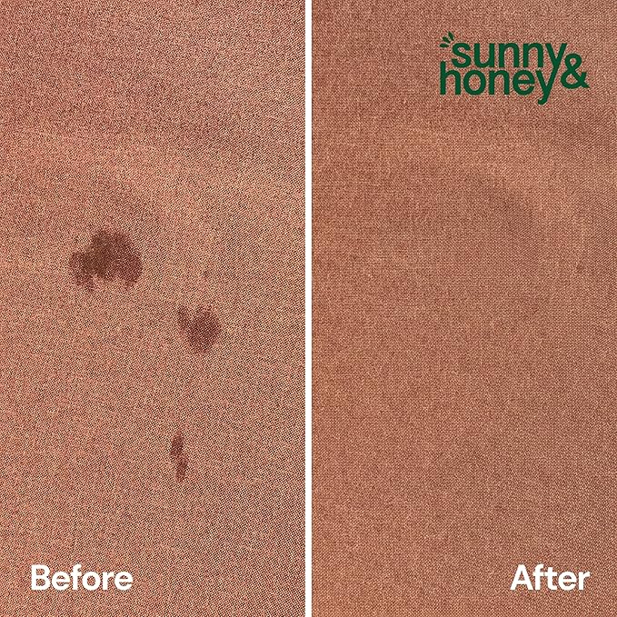Sunny & Honey Turbo Carpet Cleaner Spray - Carpet Stain Remover with 40% More Enzymes - Pet Urine Enzyme Cleaner & Floor Deodorizer - Pet & Kid Safe Rug Cleaner (32 fl oz, Spring Mint)
